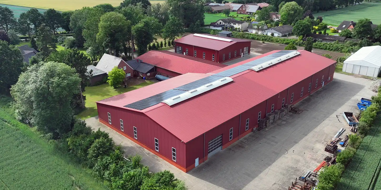 Luftbild Pundsack Maschinenbau-Mühlenbau GmbH in Bonrechtern