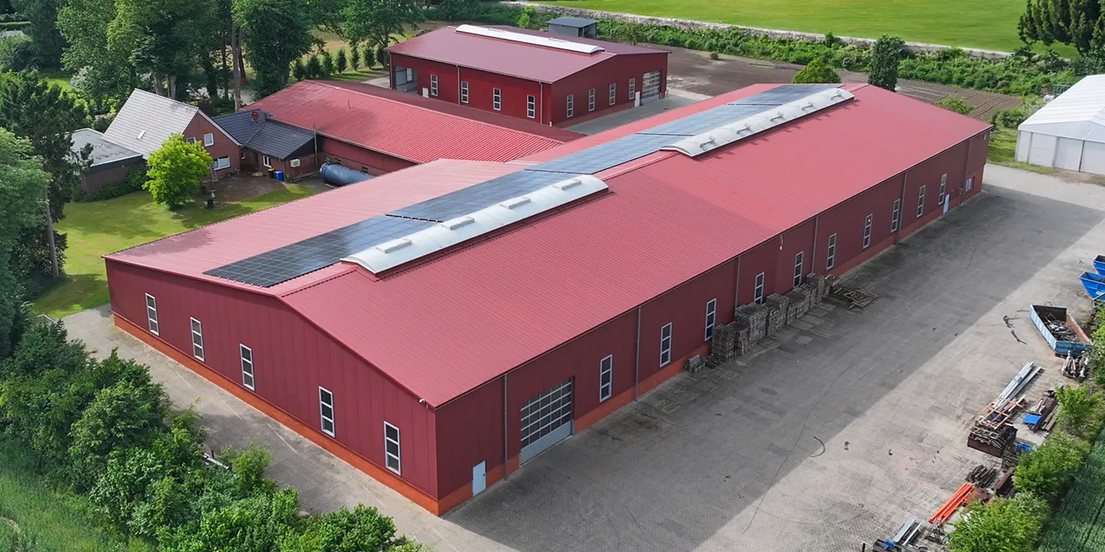 Luftbild Pundsack Maschinenbau-Mühlenbau GmbH in Bonrechtern